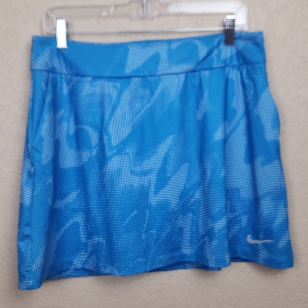 Nike Dri-Fit Blue Print Mini Skort Medium (7902)